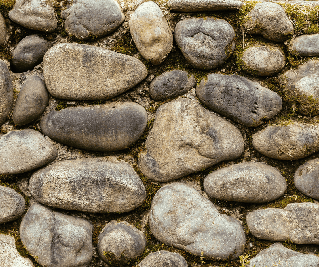 Close-up of rustic stone wall