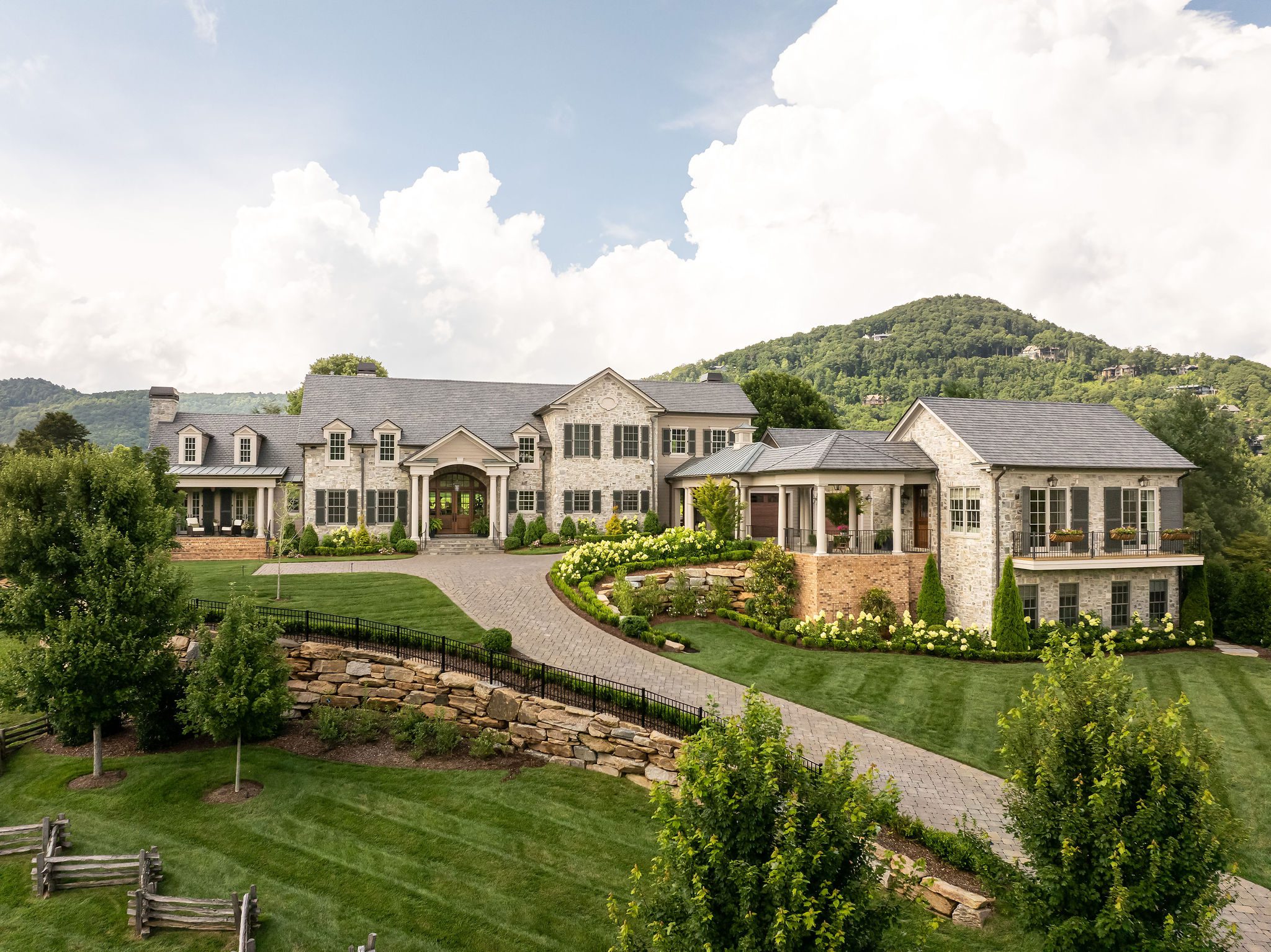 Elegant stone house in countryside