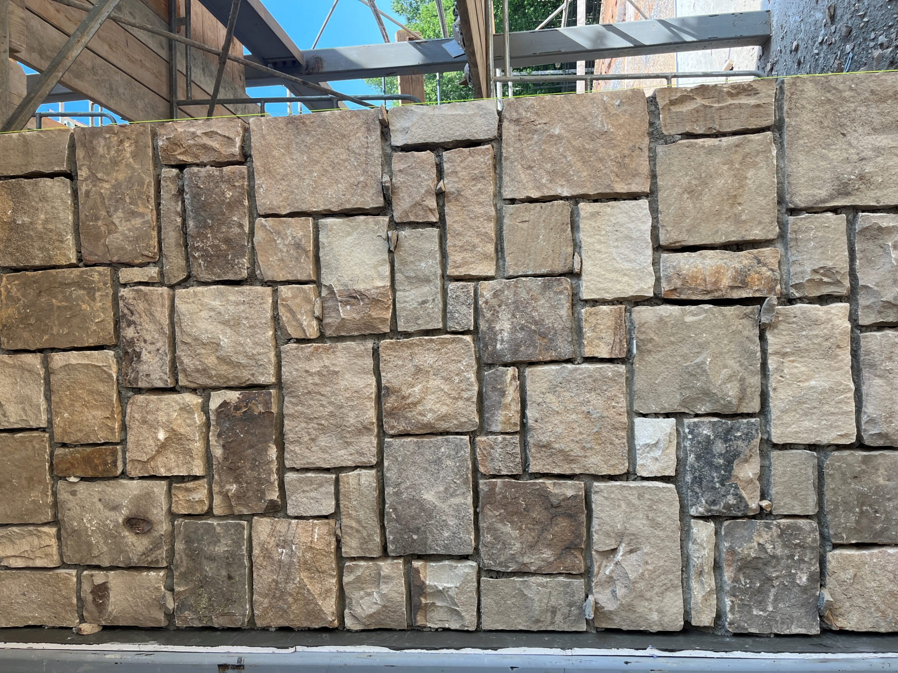 Rustic stone wall texture